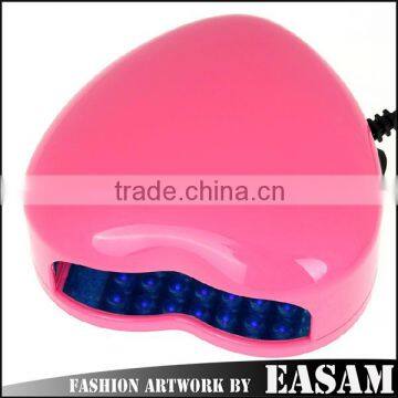 Hot 3w heart shape uv led nail lamp