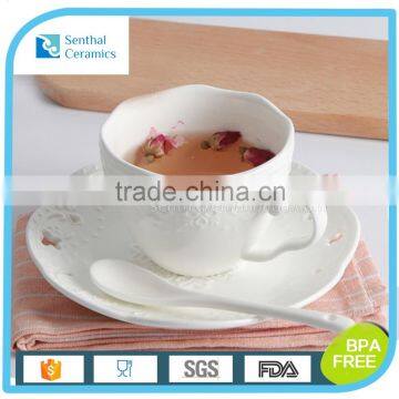 2016 NEW Chaozhou England style porcelain bulk tea coffee cup and saucer sets