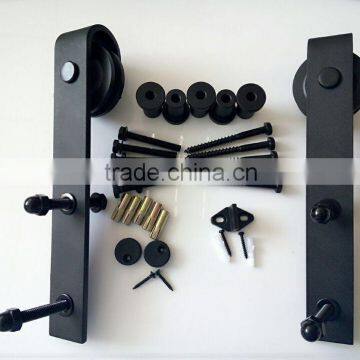 Black sliding door hardware for stylish sliding door