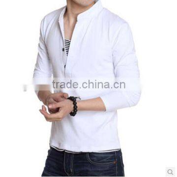 100% polyester men's t-shirt,blank quick dry t-shirt,men long sleeves collar t-shirt