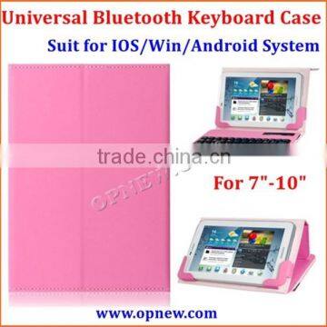 7 inch 8 inch 9 inch 10 inch Tablet PC Universal bluetooth keyboard leather case suit for Android Win IOS system bluetooth 3.0