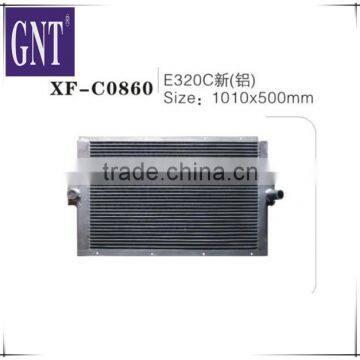 excavator Hydraulic oil cooler for E320C aluminum new