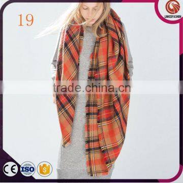 Wholesale Women Scarves Tartan Blanket Blanket Plaid Shawl Scarf photo-2