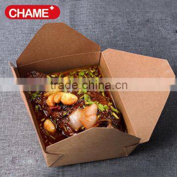 Brown Kraft paper boxes, paper hot food containers, takeaway cake boxes