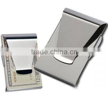 Christmas stainless steel money clip with credit card holder