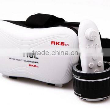 2016 New VR BOX Virtual Reality 3D Glasses for 3.5 - 6.0 Inch Smartphone 3D Glasses +Game Controllers photo-4
