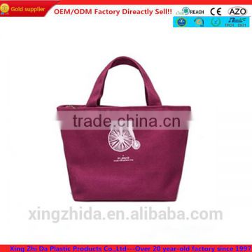 2014 fashionable canvas tote bag with high quality