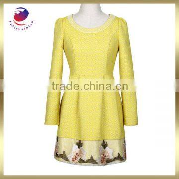 ladies fashion flower party dress