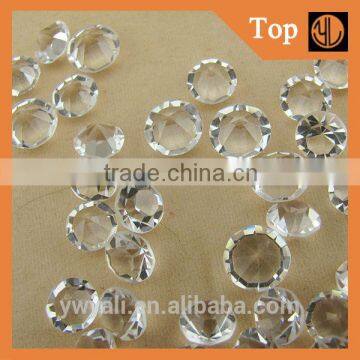 Round shape light clear color rhinestone crystal point back