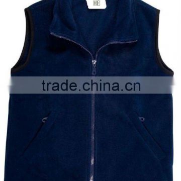 Brushed fleece navy vest