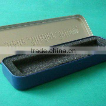 Tin box for pen packing