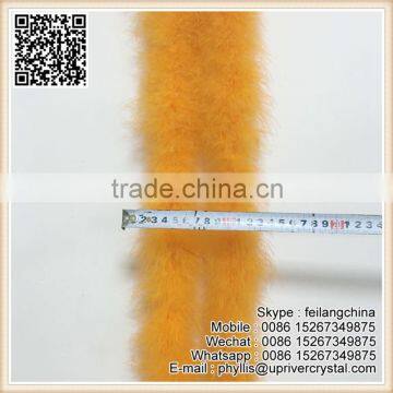 Selling Loose Fluffy 8-10cm Wide Orange Feather Boa photo-3