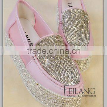 Rhinestone triming mesh for bags