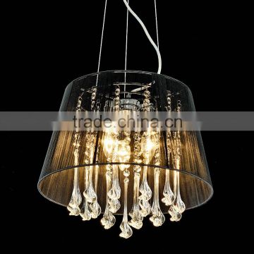 10.9-15 A stunning crystal chandelier with lamp perfect shade Shaded Crystal Drop Chandelier