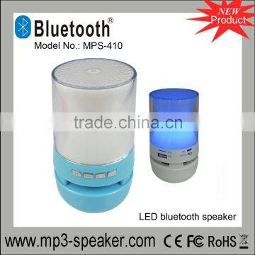 MPS-410 Hourglass LED light music mini bluetooth speaker V2.1+EDR