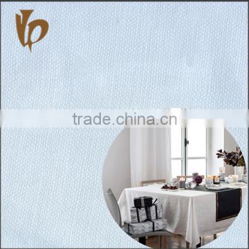 Woven Bleached White 100% Ramie Fabric For Tablecloth