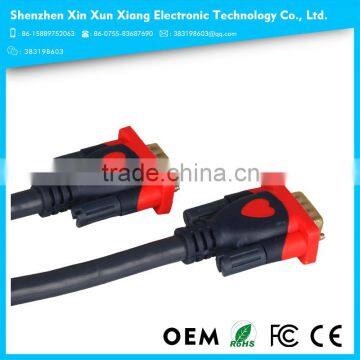 3+9 high quality VGA Cable M-M Shielded Connection Cable 1.5m