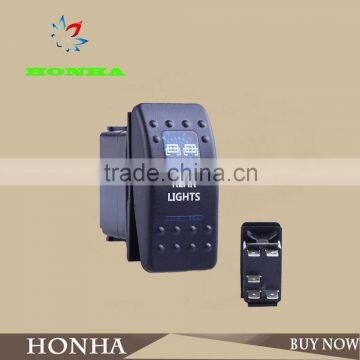 Factory 5 PIN Car Blue LED Light NO/ OFF BUMPER /ROCKER SWITCH photo-5