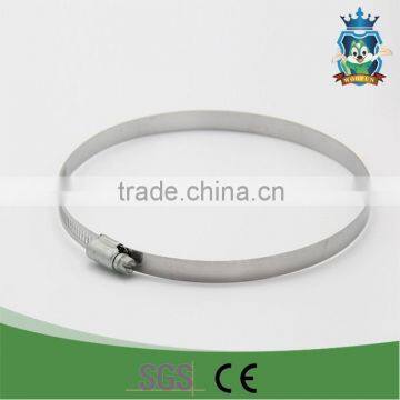 universal silver round iron hoop hose clamps