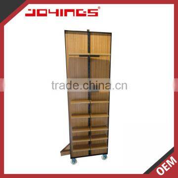 Floor Standing Melamine MDF Retail Shoes Display Rack