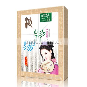 Herbal ingredient White lily whitening flawless facial mask