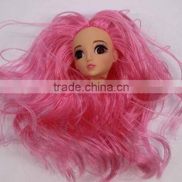 lovely plastic doll heads crafts, plastic doll face model for girl,