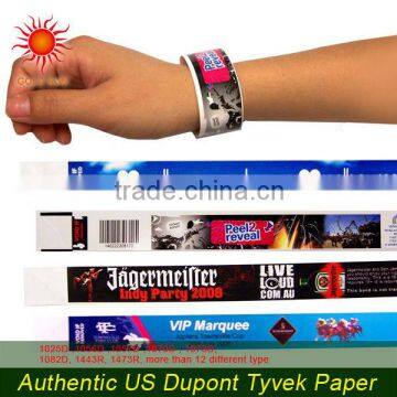 tyvek paper wristband for event and concert