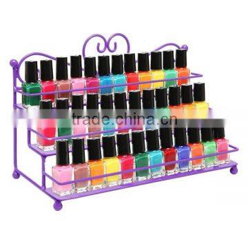 Counter Top Free Standing 3 Tiers Metal Nail Polish Rack