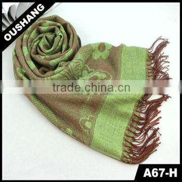 A67-H Lady Green Scarves Fashion Girls' Muffler