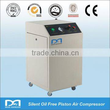 0~6bar electric silent piston oil free oil less air compressor for hospital