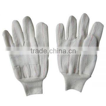 Hot mill canvas cotton knit cuff heat resistance glove