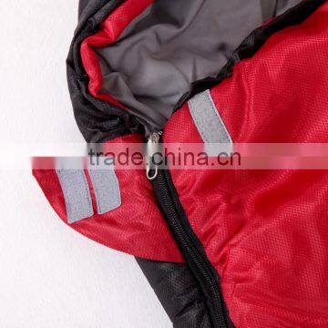 4 Season Light Weight Hiking Red Polyester Mummy Sleeping Bag photo-4