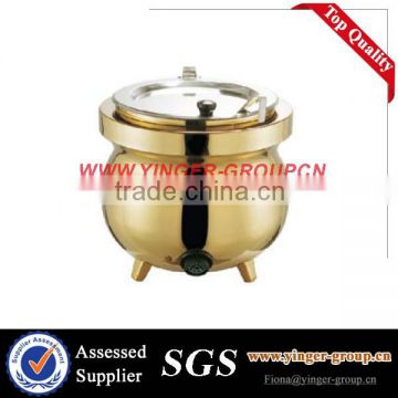 Electric stainless steel soup warmer/soup chafing dish/soup pot