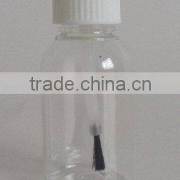 10ml,20ml,30ml PET plastic clear brush cap glue bottle