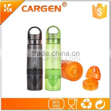 Factory supplied 730ml plastic fruit infuser water bottle