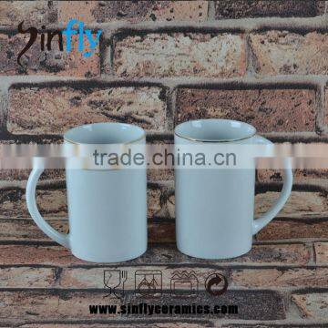 2015 High-end Porcelain Mug 11oz Ceremiac Mug Decorated in Gold