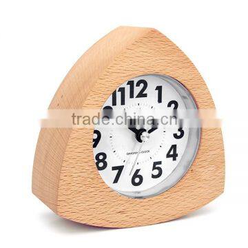 2016 decoration standing beech wood smart alarm clock(AC-03)