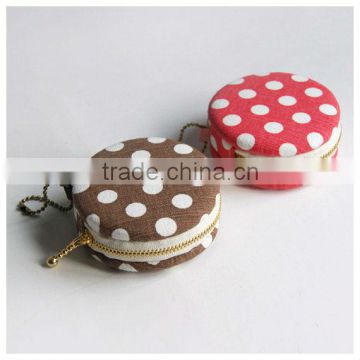 cotton linen Coin Purse / Jewelry Box / Earphone Case