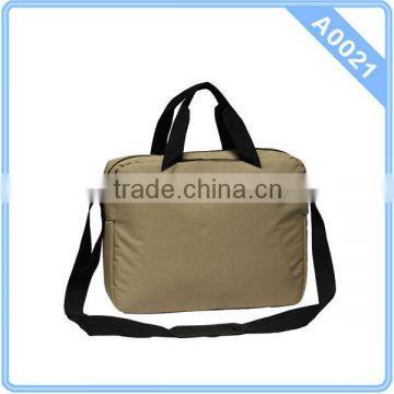 2014 Fashion One Shoulder Laptop Bag Beige