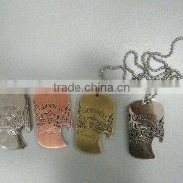engraved dog tag, custom pet tag, dog tag with bottle opener