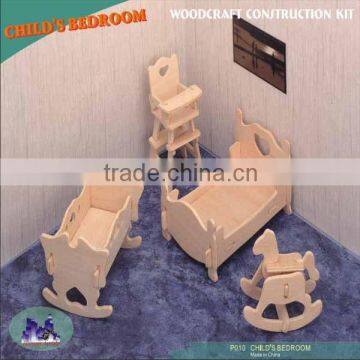 Wooden Toys Child's Bedroom Conform To EN71