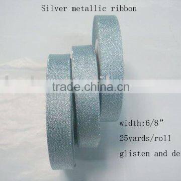 silver mettallic ribbons