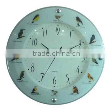 Quartz Wall Clock with bird sound