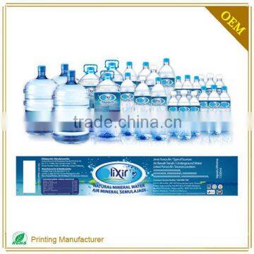 Customed Mineral Water Bottle Printing Label With LOGO Printing