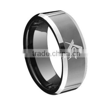 SRR0020 Hot Sale Men's Ring Masonic Freemasons Ring High Polish Stainless Steel Ring