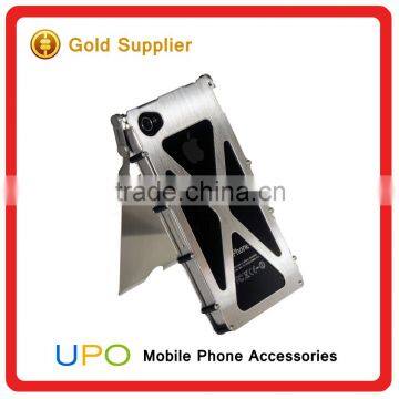 [UPO] Luxury Armor King Stainless Steel Iron Man Metal Aluminum Phone Case for IPhone 4 photo-2