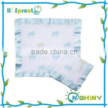 Nice Print and Good Looking Security Blanket with Satin