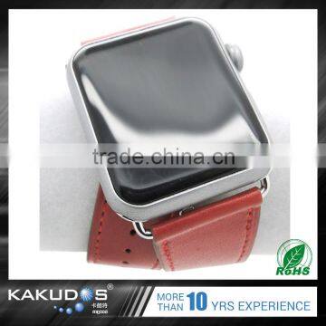 2016 Hot Selling Leather Red Sport 42mm Watch Band for Apple Watch photo-3