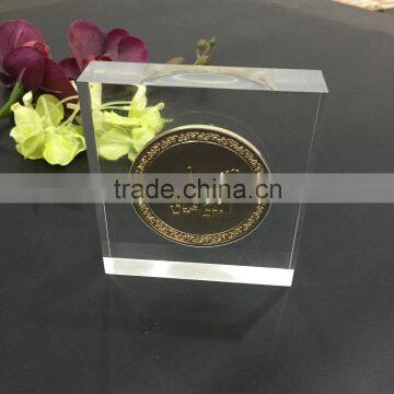 customized acrylic lucite hot press block hot stamping block