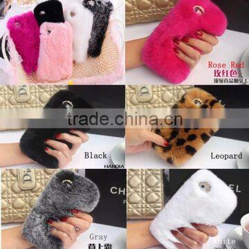 Winter series special design soft fuzz DIY mobile cases for iphone 5/6/6 plus, for apple iphone cover case